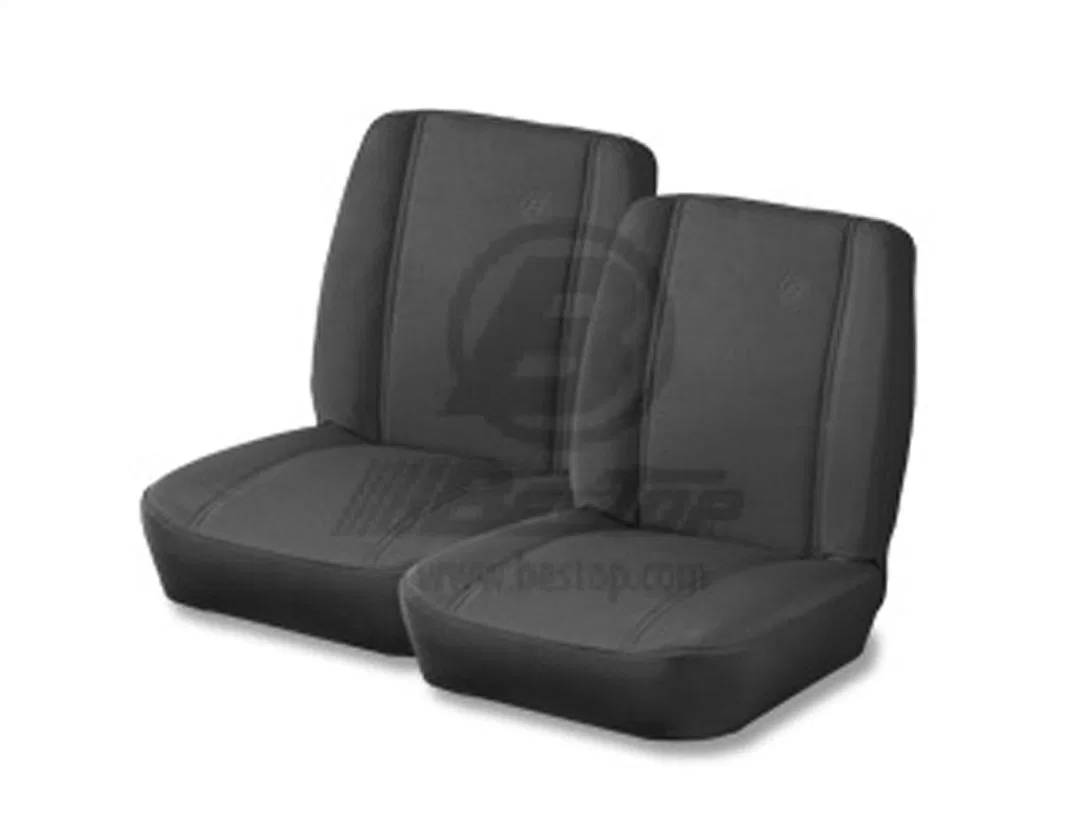 39429-01 – BESTOP Seat, Reclining Low Back Bucket Black Vinyl Without Headrest Requires Seat Adapter Bracket Dependin...